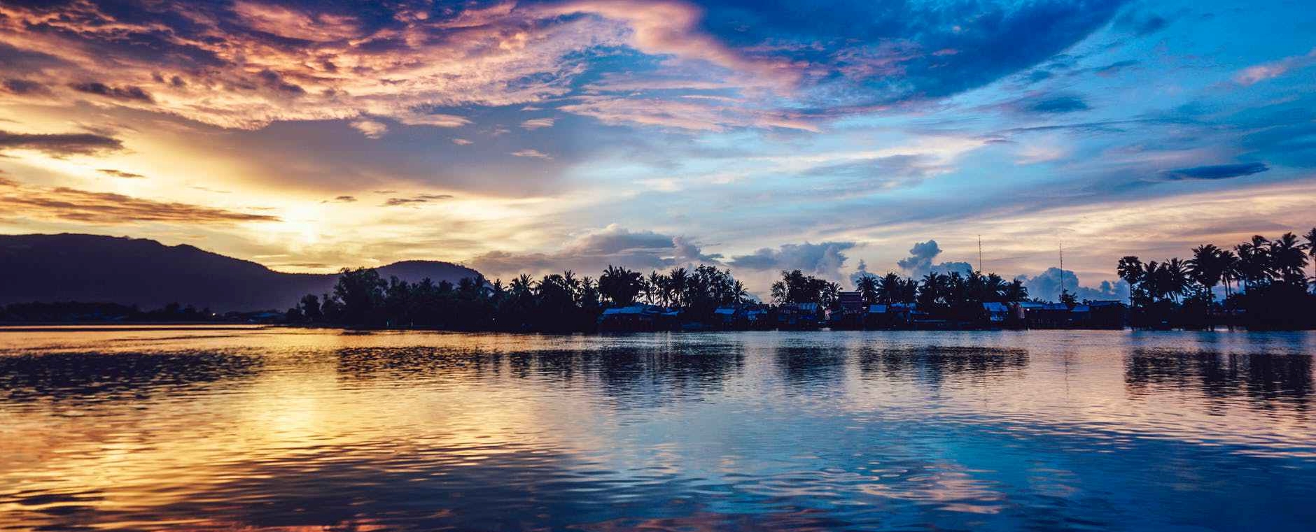 afterglow beautiful clouds dawn